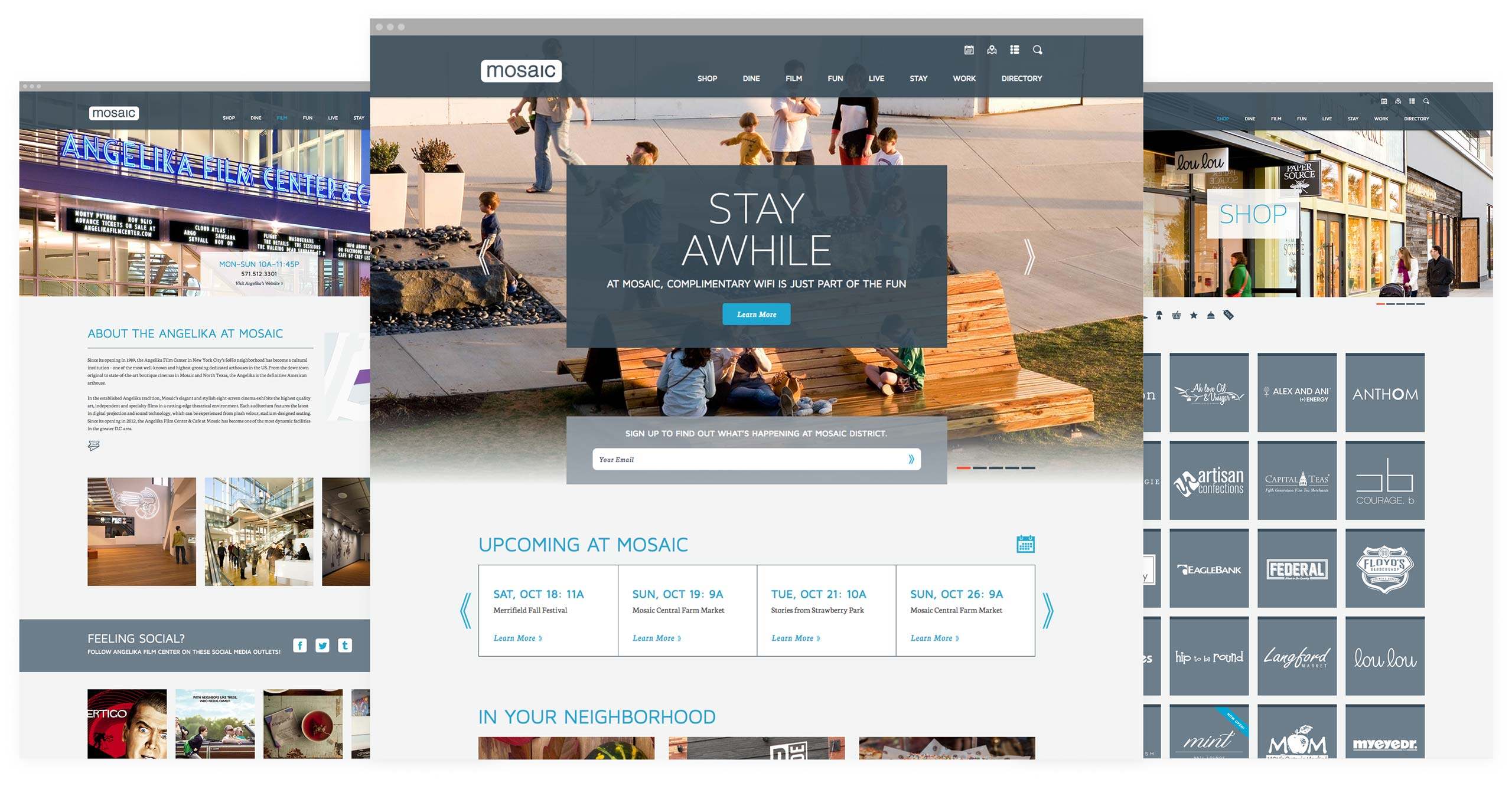 Website Design for Mosaic District