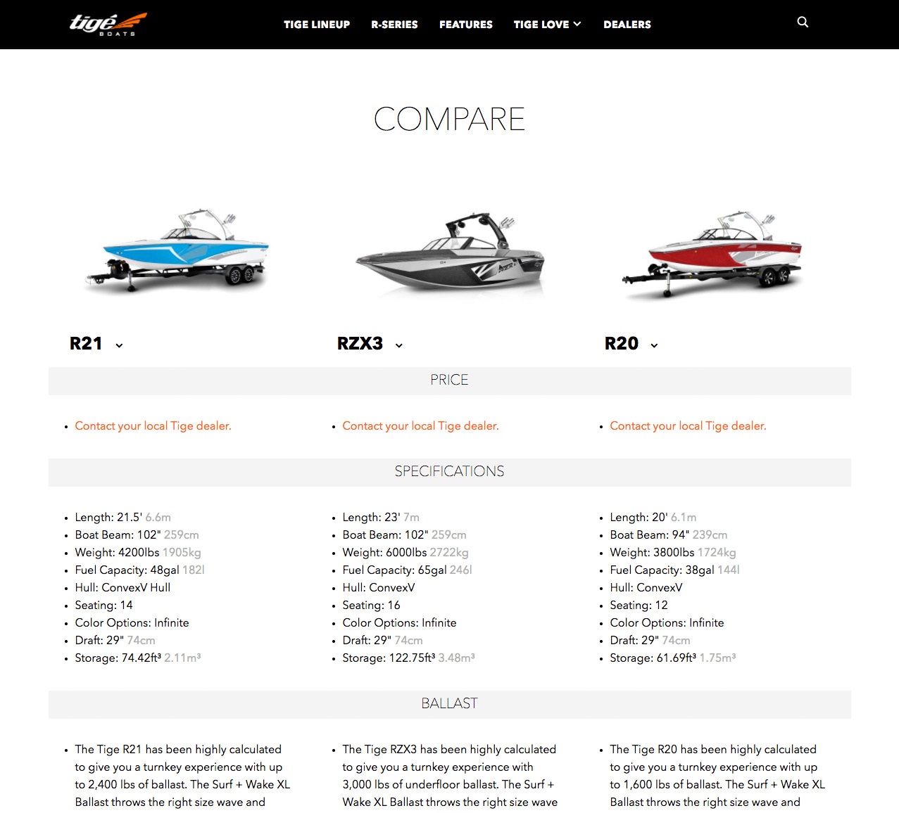 Interactive Web Design for Tige
