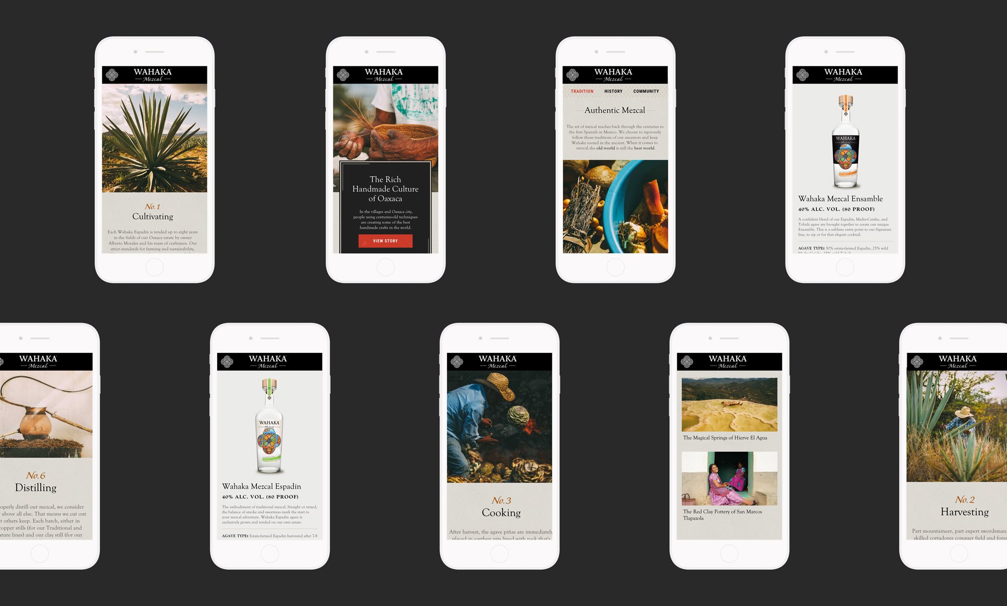 Website Design for Wahaka Mezcal